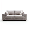 Sofa, Szara, prostokątna sofa poliestrowa 180 x 90 x 85 cm
